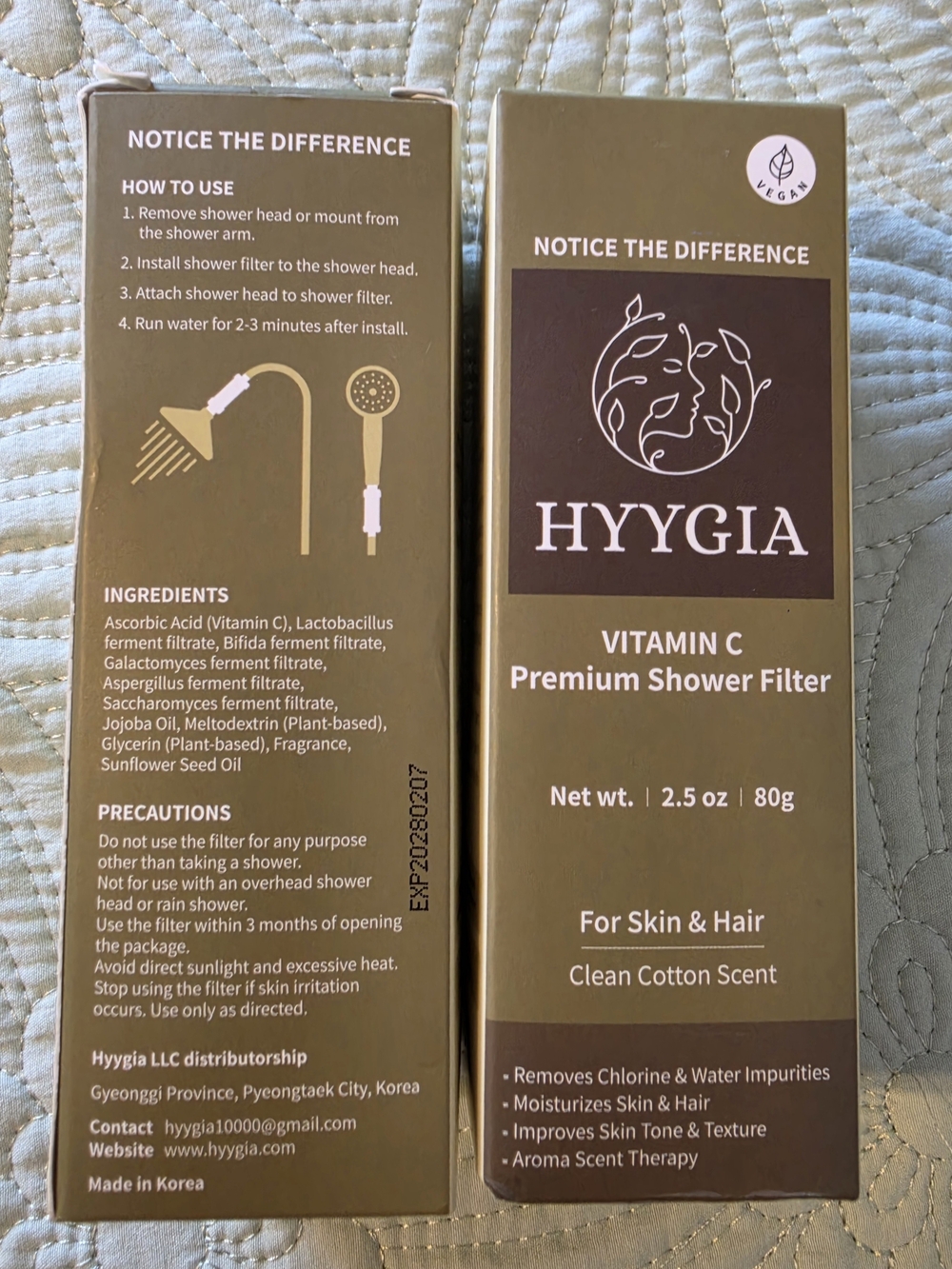 Vitamin C Premium Shower Filter — Clean Cotton Scent